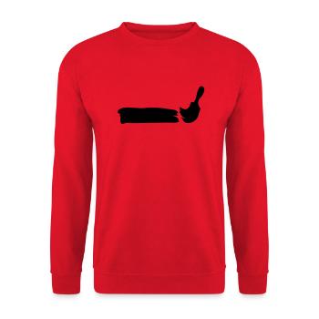 paintbrusch_1 - Sweat-shirt Unisexe - rouge - Devant - Alina (178cm) & Michal (187cm)
