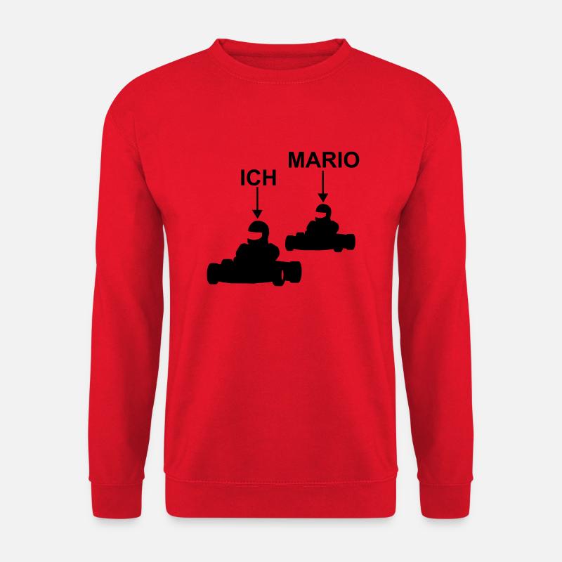 go kart ich mario - Unisex Pullover - Rot