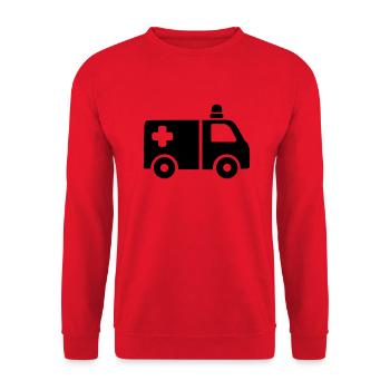 Ambulance - Unisex Sweatshirt - red - Front - Alina (178cm) & Michal (187cm)