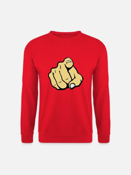 hand_you_2 - Unisex Pullover - Rot