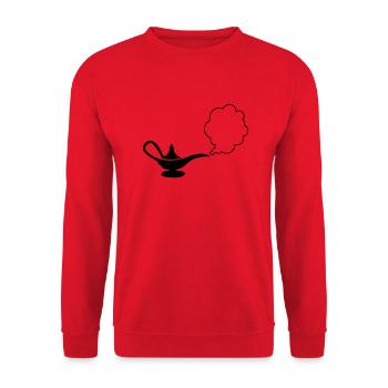 wunderlampe_01 - Unisex Pullover - Rot - Vorne - Alina (178cm) & Michal (187cm)