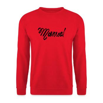 Manuel - Unisex Sweatshirt - red - Front - Alina (178cm) & Michal (187cm)