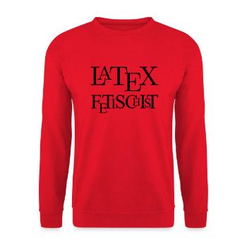 LaTeX-Fetischist - Unisex Pullover - Rot - Vorne - Alina (178cm) & Michal (187cm)