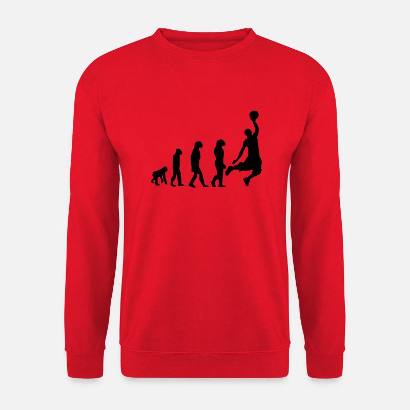 Basketball Evolution - Unisex Pullover - Rot