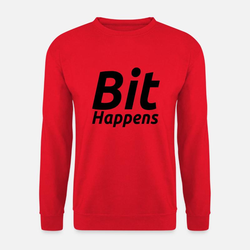 Bit Happens - Unisex Sweatshirt - red