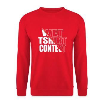 statement kitten cat long sleeve shirts cat humor - Unisex Sweatshirt - red - Front - Alina (178cm) & Michal (187cm)
