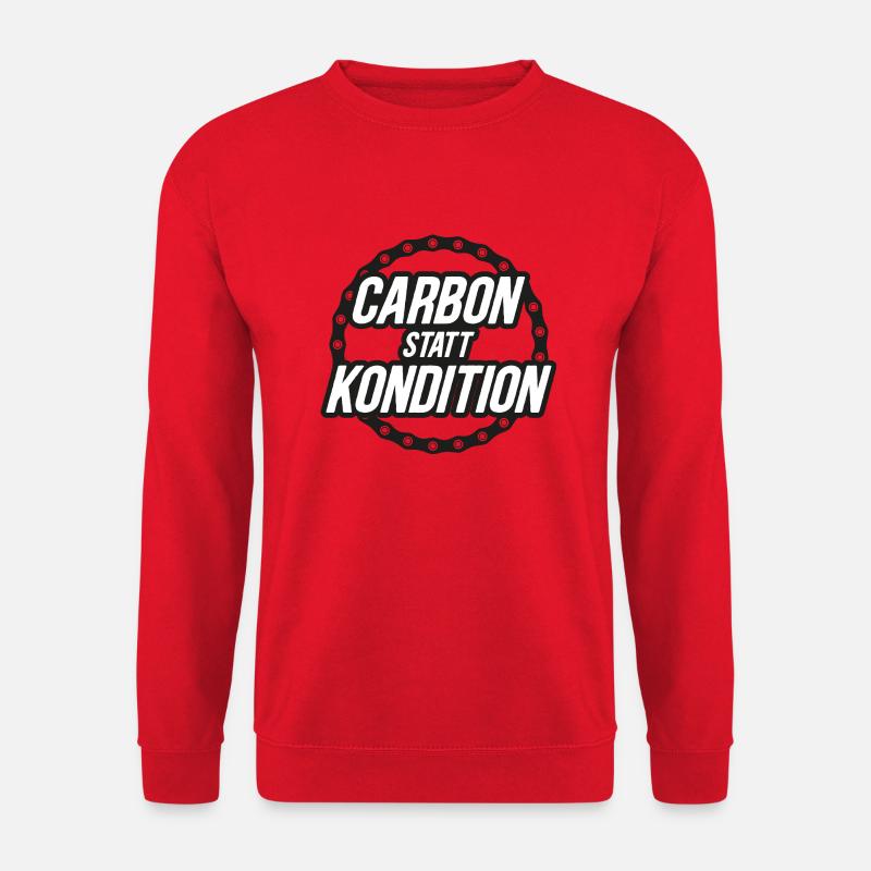 Carbon statt Kondition - Unisex Pullover - Rot