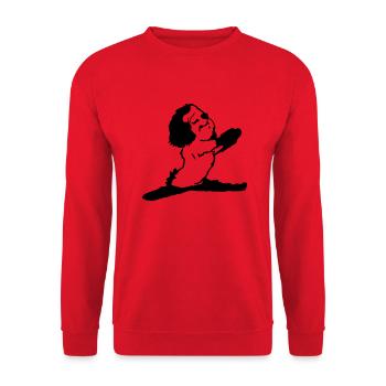 Havanais offre un cadeau aux amateurs de yoga yoga - Sweat-shirt Unisexe - rouge - Devant - Alina (178cm) & Michal (187cm)