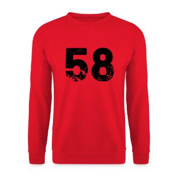 58 - Unisex Sweatshirt - red - Front - Alina (178cm) & Michal (187cm)