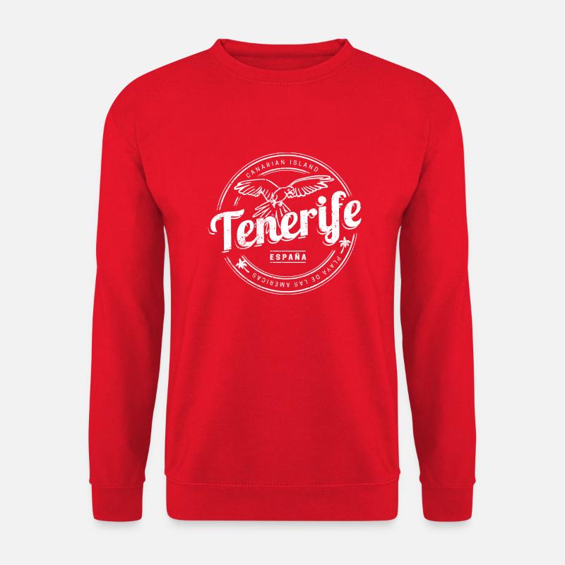 Teneriffa Papagei Kanarische Inseln Spanien - Unisex Pullover - Rot