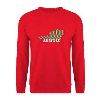 Fierté autrichienne - Sweat-shirt Unisexe - rouge - Devant - Alina (178cm) & Michal (187cm)