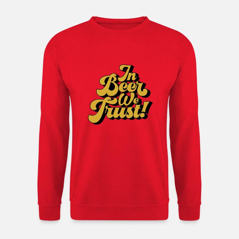 In Beer we Trust - Unisex Pullover - Rot
