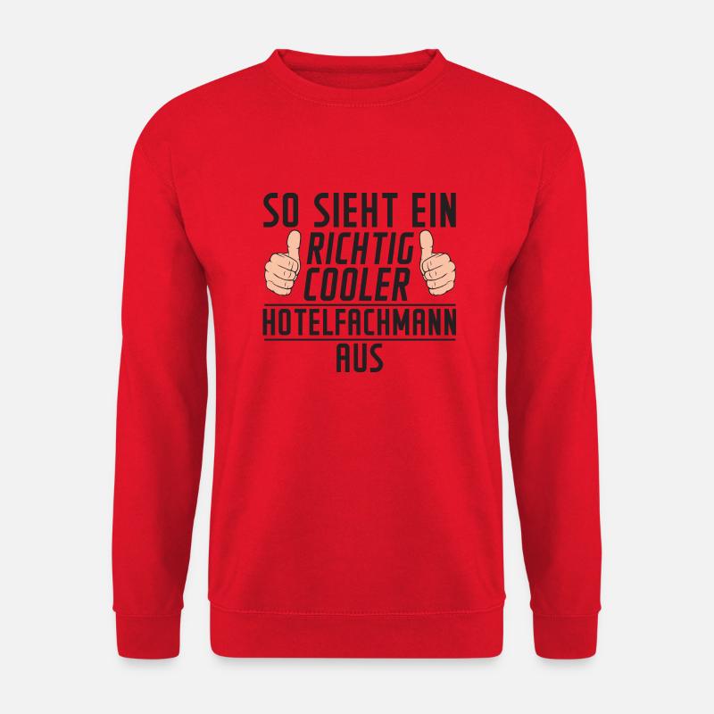 Hotelfachmann | | Spruch | lustig | Hotel - Unisex Pullover - Rot