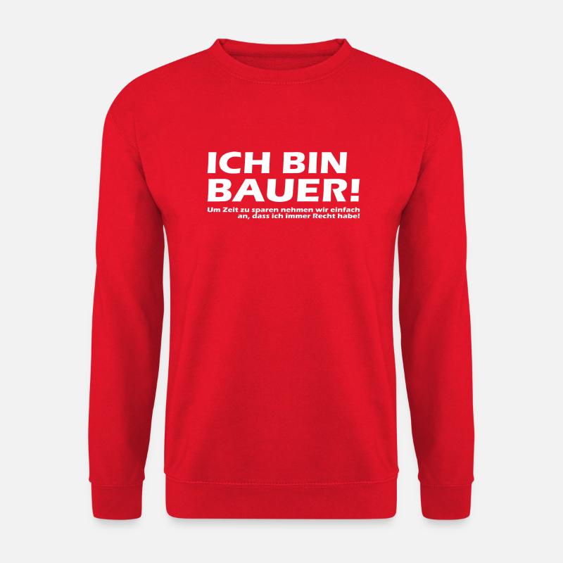 Ich bin Bauer! - Unisex Pullover - Rot