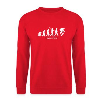 Revolution - Evolution Man Fun Twist 05 - Unisex Sweatshirt - red - Front - Alina (178cm) & Michal (187cm)
