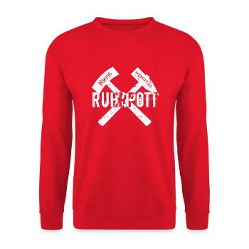 Ruhrpott 100% Original - Unisex Pullover - Rot - Vorne - Alina (178cm) & Michal (187cm)