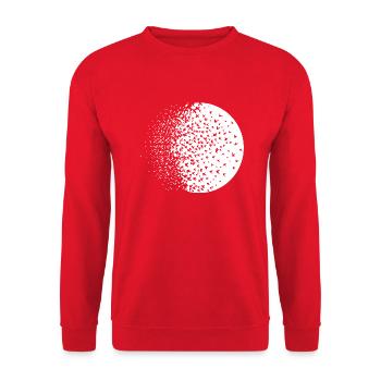 Oiseaux noirs volant au-dessus du soleil - Sweat-shirt Unisexe - rouge - Devant - Alina (178cm) & Michal (187cm)