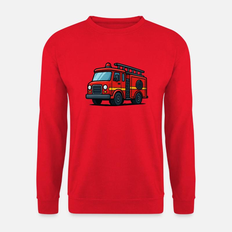 feuerwehrauto - Unisex Pullover - Rot