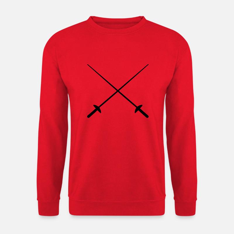 Escrime, épée - Sweat-shirt Unisexe - rouge