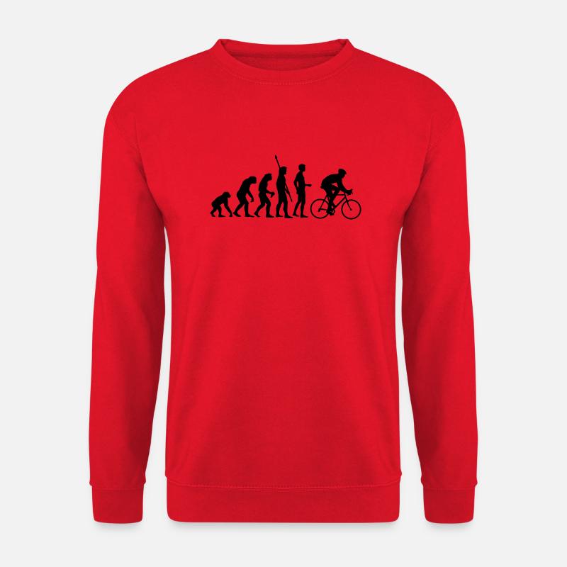 evolution_radfahrer - Unisex Sweatshirt - red