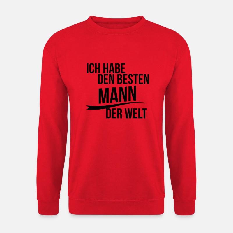 Ich habe den besten mann der welt - Unisex Pullover - Rot