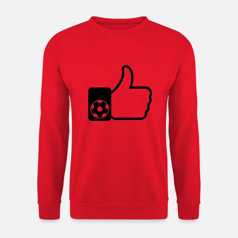 Wie beim Fußball - Unisex Pullover - Rot