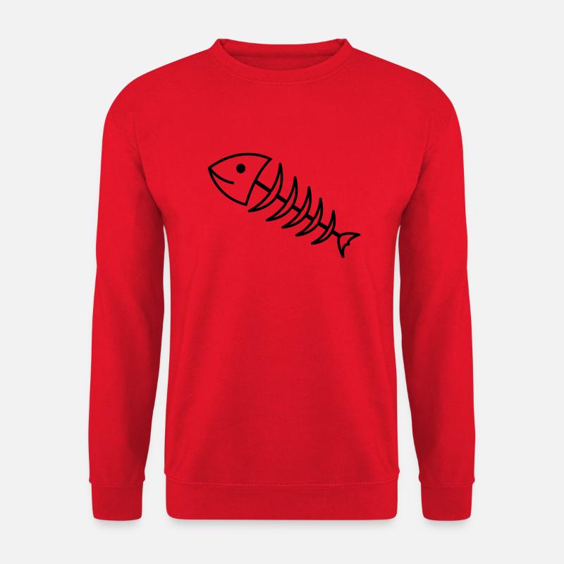 fischgraete1 - Unisex Pullover - Rot