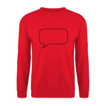 bubble design - Unisex Sweatshirt - red - Front - Alina (178cm) & Michal (187cm)