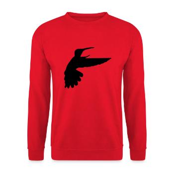 kolibri vogel - Unisex Pullover - Rot - Vorne - Alina (178cm) & Michal (187cm)