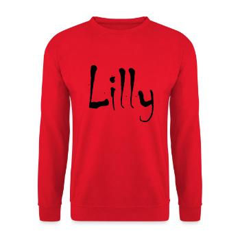 Lilly - Unisex Pullover - Rot - Vorne - Alina (178cm) & Michal (187cm)