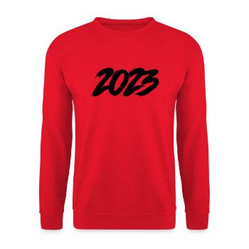 2023 - Unisex Sweatshirt - red - Front - Alina (178cm) & Michal (187cm)
