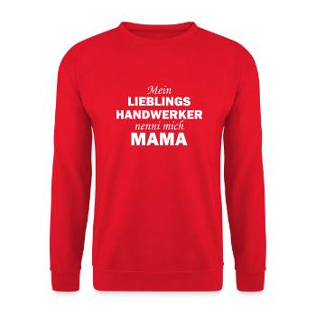 Handwerker Handyman Handwerk Werkzeug Baustelle - Unisex Pullover - Rot - Vorne - Alina (178cm) & Michal (187cm)