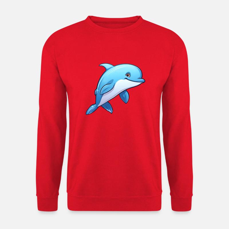 Delfin - Unisex Pullover - Rot