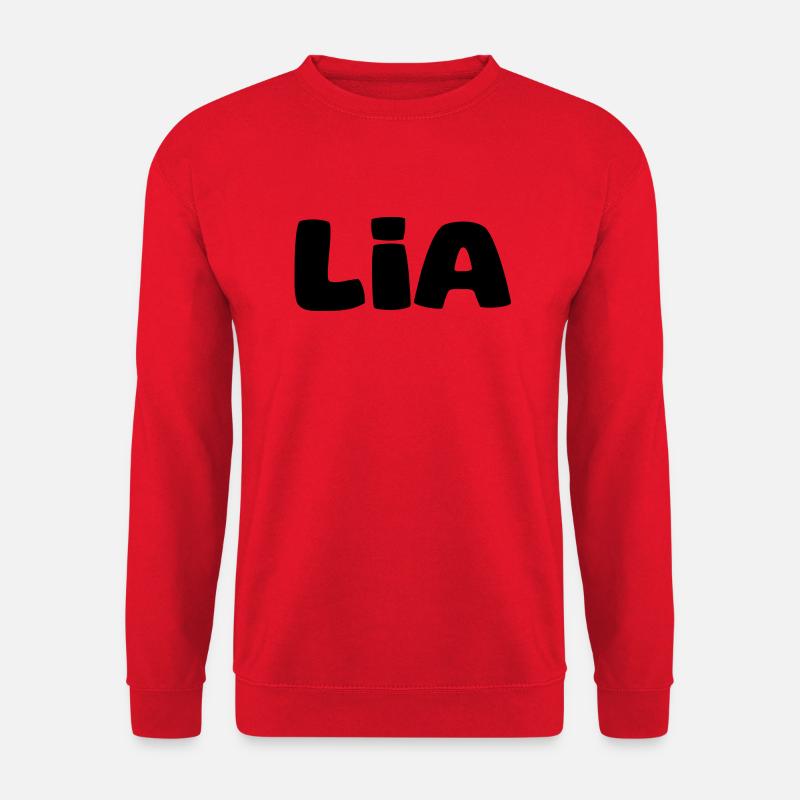 Name - Lia - Unisex Pullover - Rot