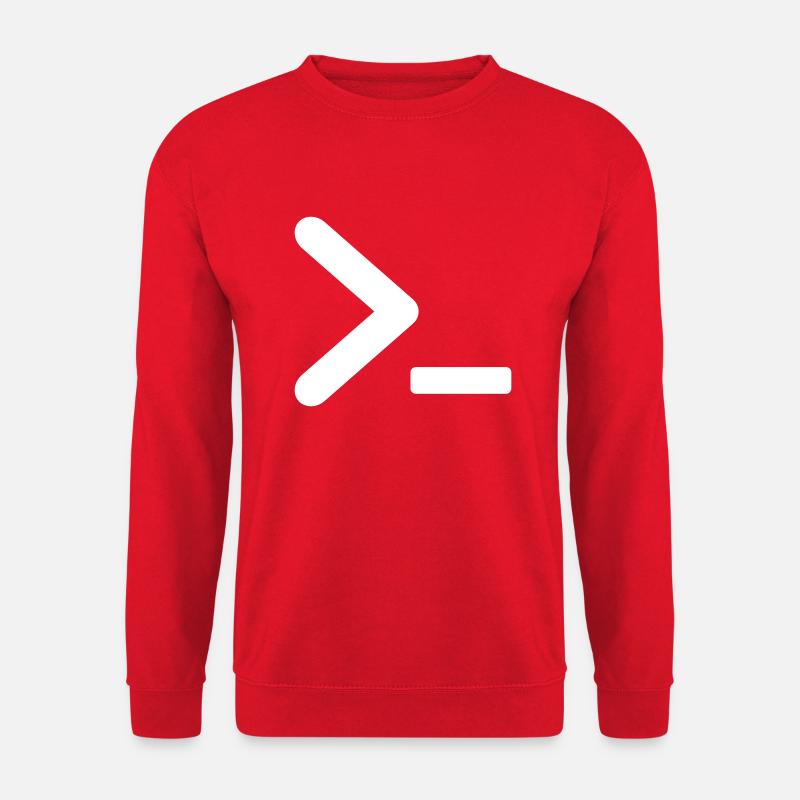 >_ OS Programm prompt - Unisex Pullover - Rot