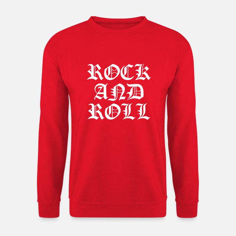 Rock and roll - Sweat-shirt Unisexe - rouge