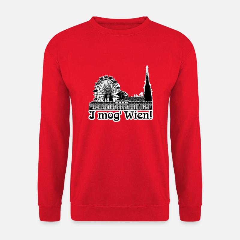 I mog Wien! - Unisex Pullover - Rot