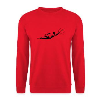 Kitesurf décroché - Sweat-shirt Unisexe - rouge - Devant - Alina (178cm) & Michal (187cm)