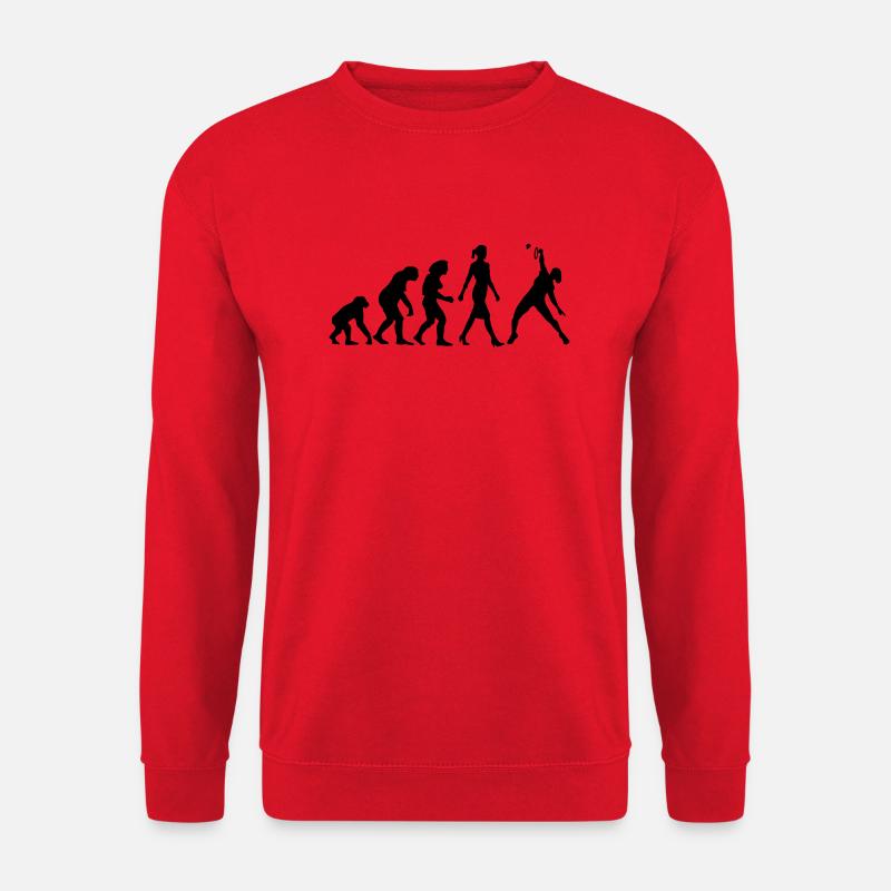 evolution_badminton_spielerin_b_1c - Unisex Pullover - Rot