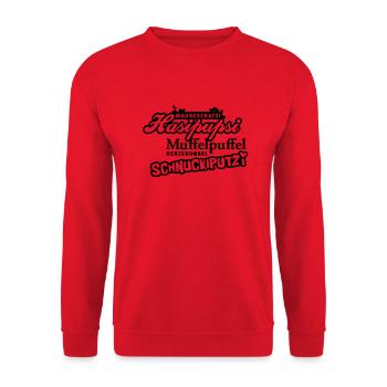 Kosenamen - Liebe - Love - Valentinstag - 1C - Unisex Pullover - Rot - Vorne - Alina (178cm) & Michal (187cm)