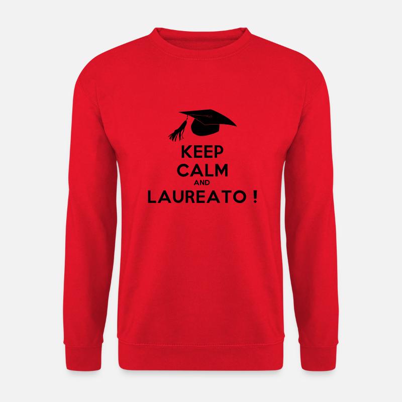 keep_calm_and_laureato - Unisex Pullover - Rot
