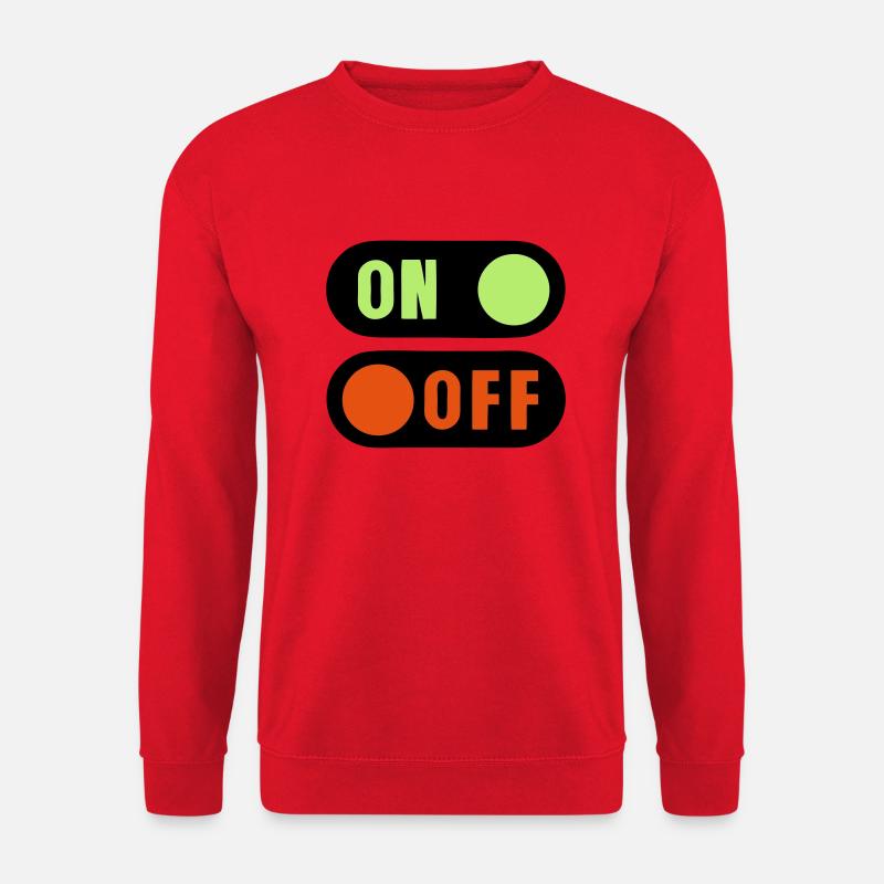 Taste ein aus - Unisex Pullover - Rot