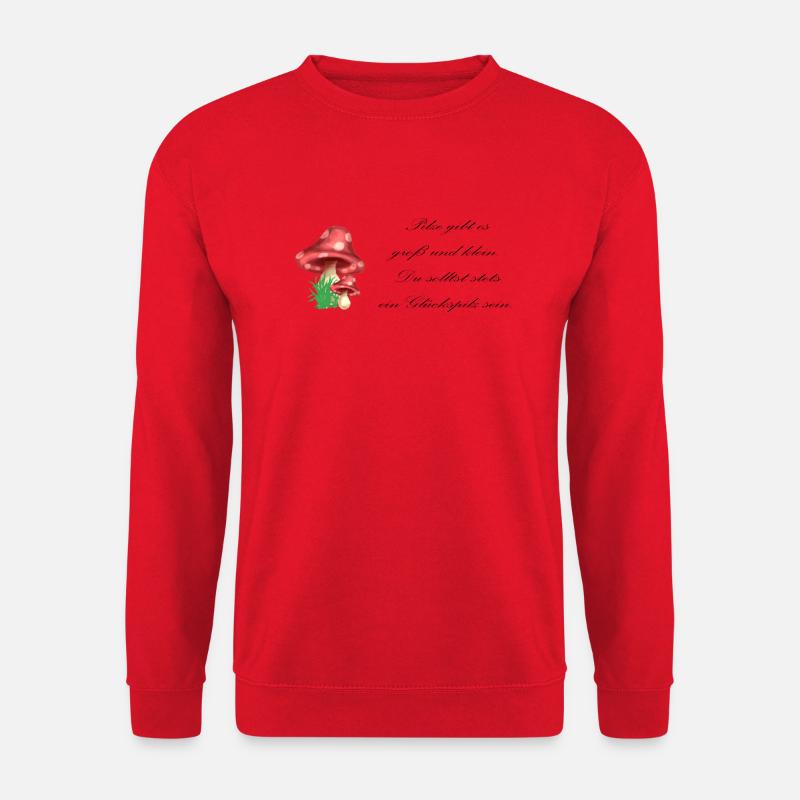 Glückspilz - Unisex Pullover - Rot