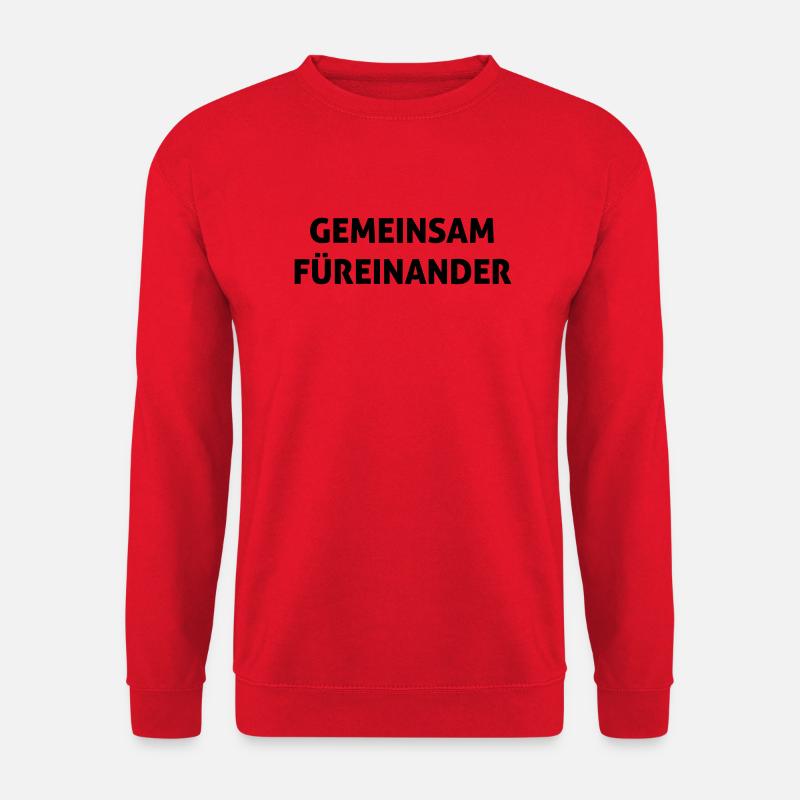 Gemeinsam füreinander - Unisex Pullover - Rot