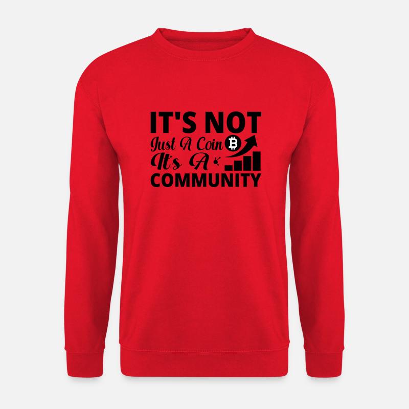 Bitcoinspruch Shirt - Unisex Pullover - Rot