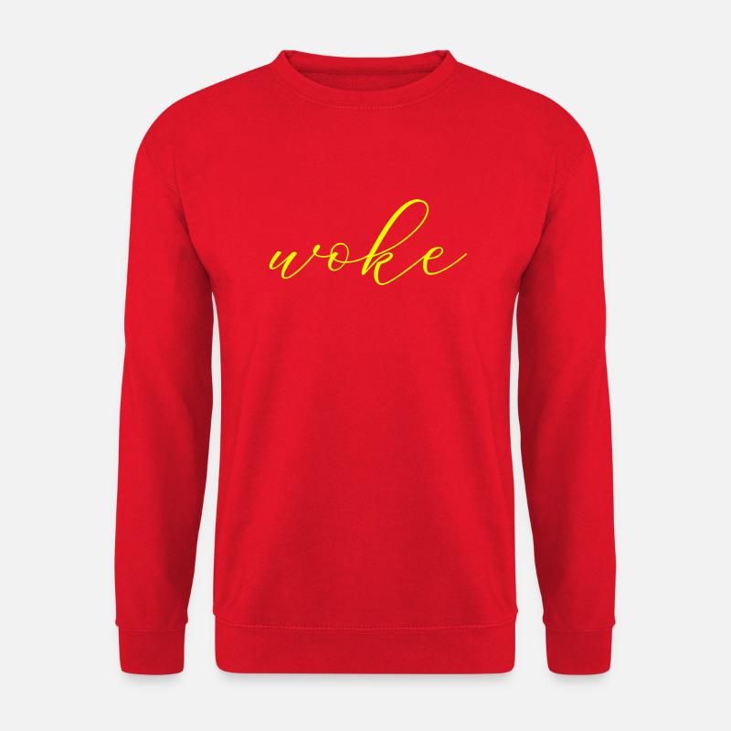 Autodérision : WOKE - Sweat-shirt Unisexe - rouge