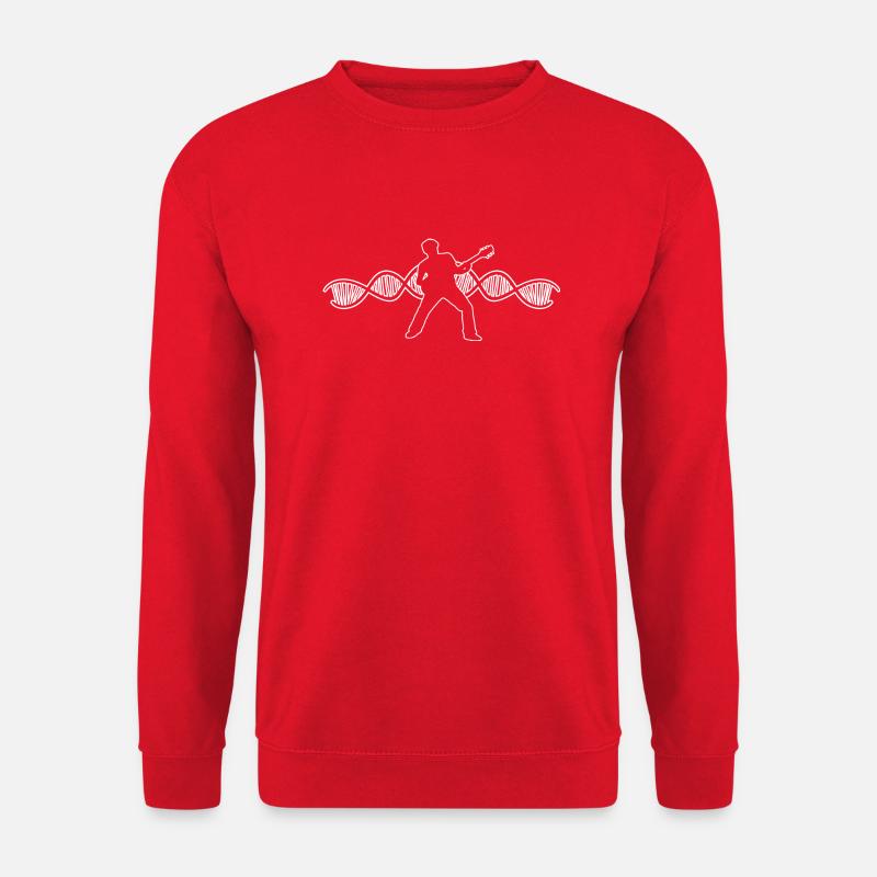 Gitarre Musikinstrument Zupfinstrument Gitarrist - Unisex Pullover - Rot