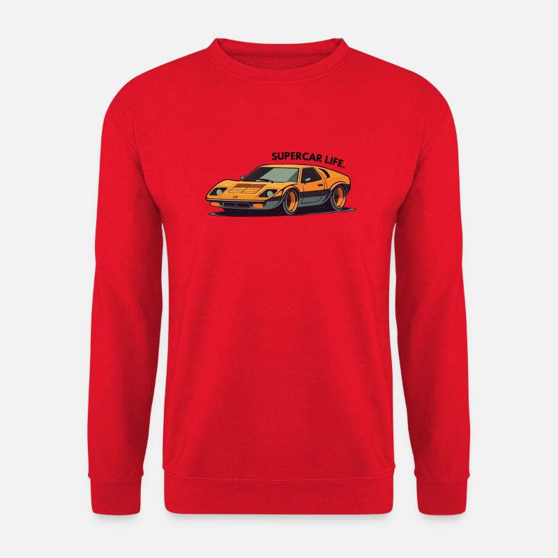 Rennwagen - Unisex Pullover - Rot