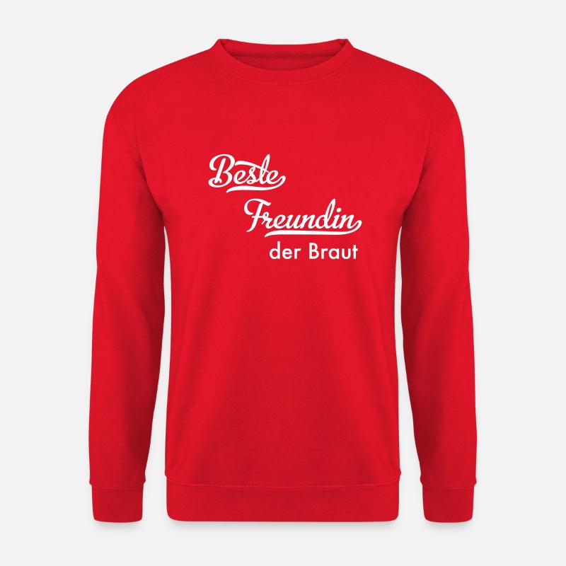 Beste Freundin der Braut - Unisex Pullover - Rot