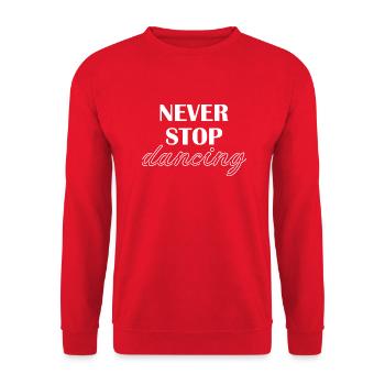 Danse Musique de danse - Sweat-shirt Unisexe - rouge - Devant - Alina (178cm) & Michal (187cm)